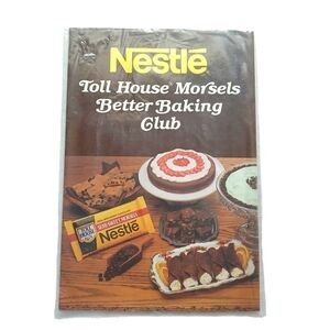 Vintage 80's Nestle Toll House Morsels Better Baking Club Pamphlet New